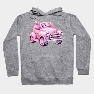 Pink Baby Car Hoodie